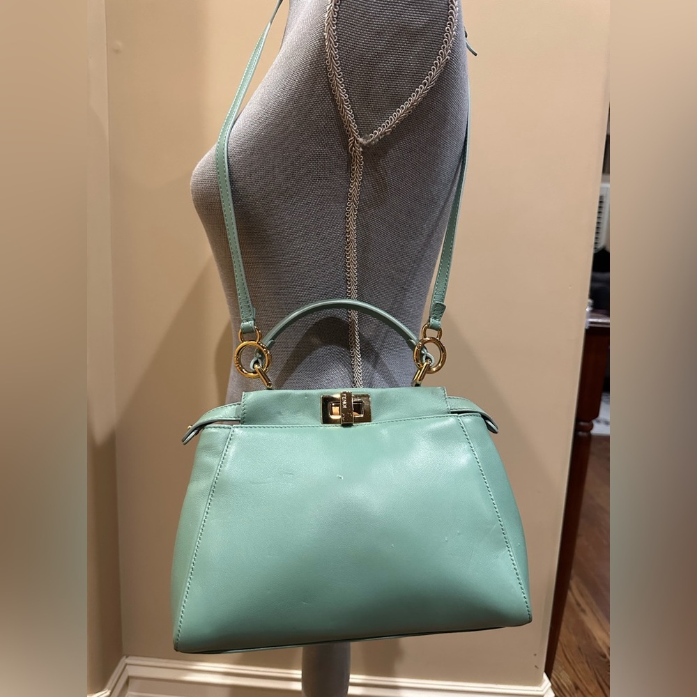 FENDI
Nappa Mini Peekaboo Iconic Satchel
Menta